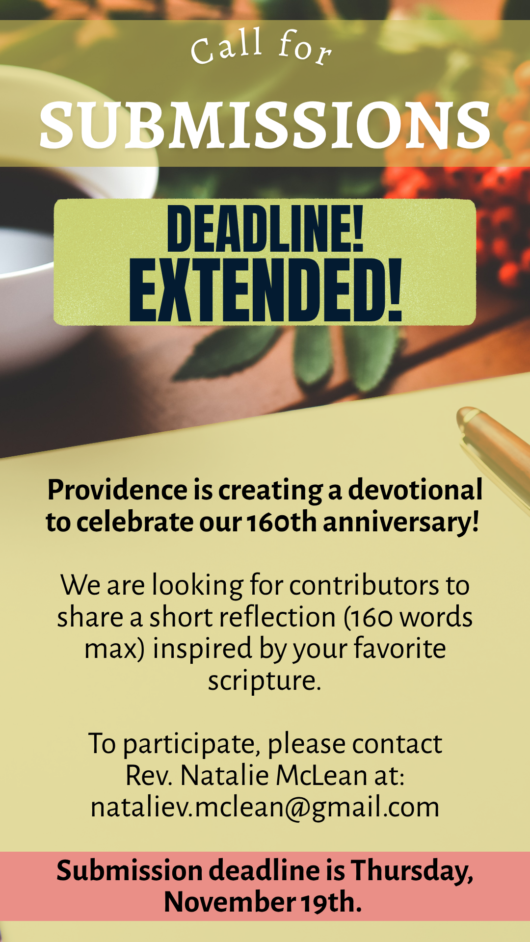 A call for submissions